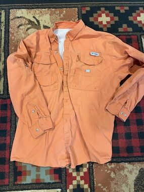 Men’s Columbia PFG Omni shade long sleeve button down